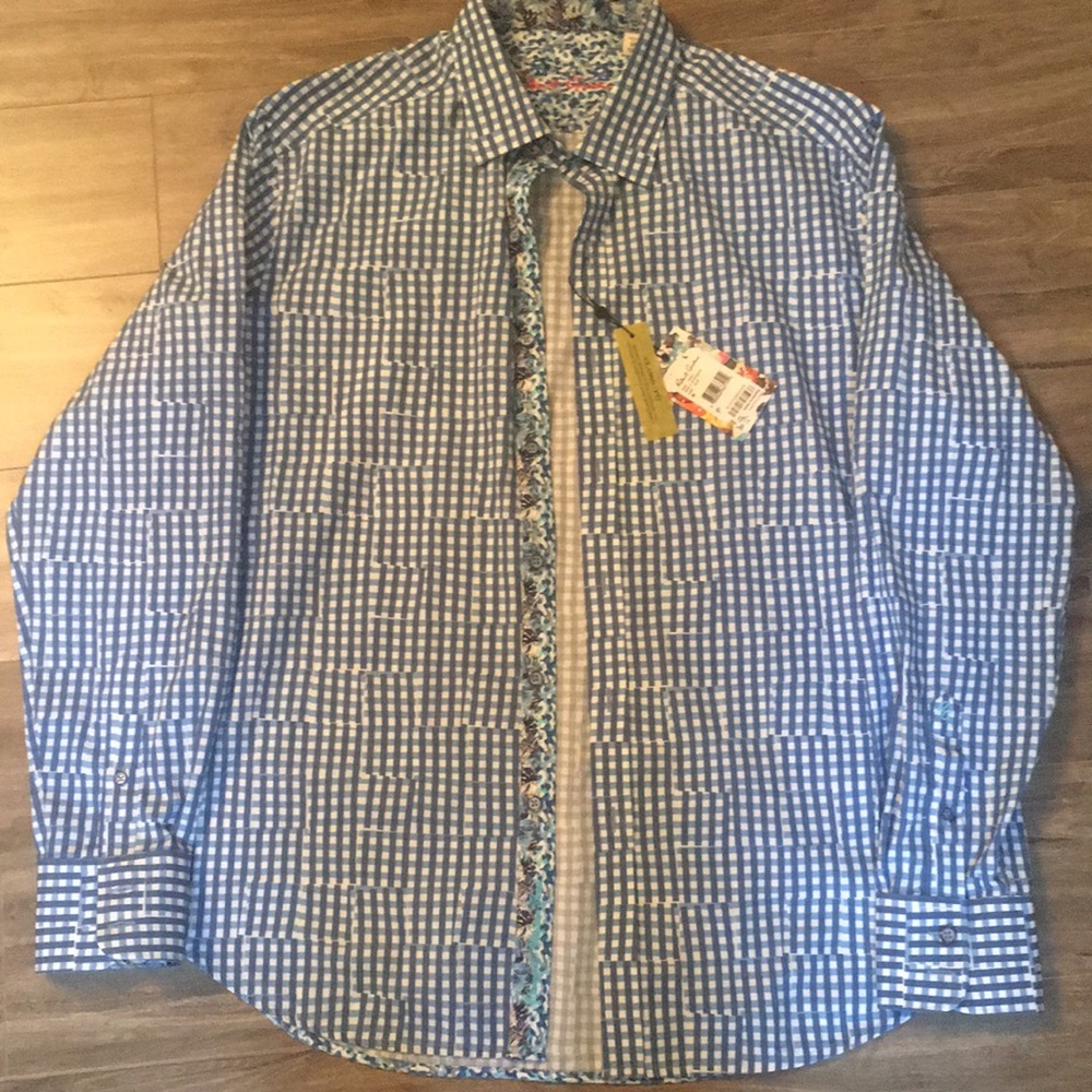Men’s brand new Robert graham button down